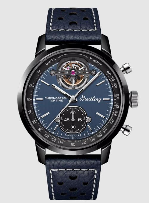 Review 2023 Breitling Premier Top Time B21 Chronograph Tourbillon Shelby Cobra Replica Watch SB21251A1C1X1